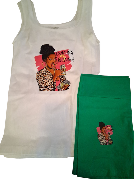 Graphic T-shirt short set